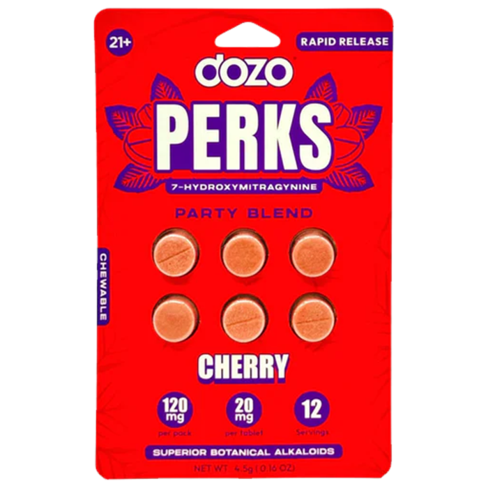 Dozo Perks 7-hydroxymitragynine 20mg Tablets Cherry