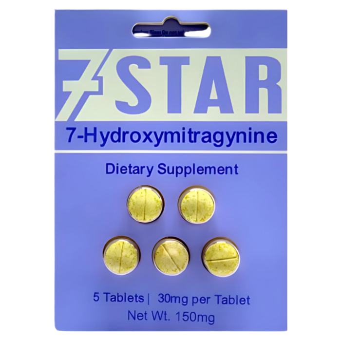 7 Star 7-Hydroxymitragynine Extract Tablets - 5ct (30mg Each)