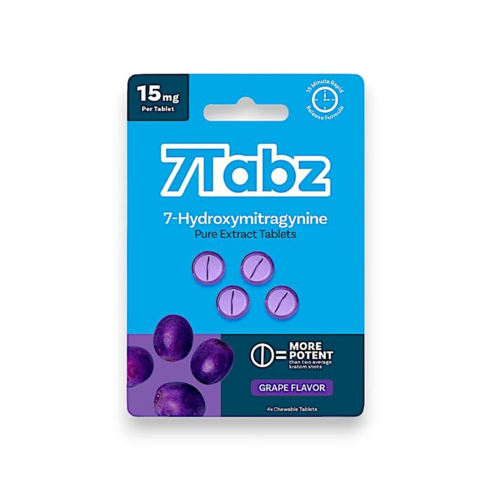 7Tabz 7-Hydroxymitragynine Kratom Extract Tablets Grape 15mg