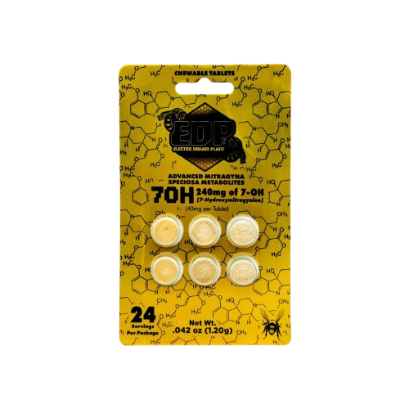 EDP 7OH 7-hydroxymitragynine Kratom Extract Tablets 40mg Per Tablet