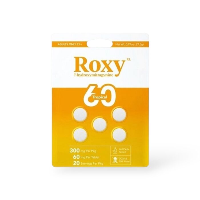 Roxy XL 7-hydroxymitragynine Tablets Tropical 60mg Per Tablet