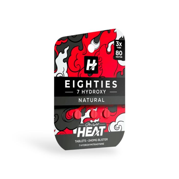 Straight Heat Eighties 7-Hydroxy Chewable Tablets Natural 80mg Per Tablet