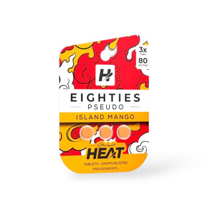Straight Heat Eighties Pseudo Chewable Tablets Island Mango 80mg Per Tablet