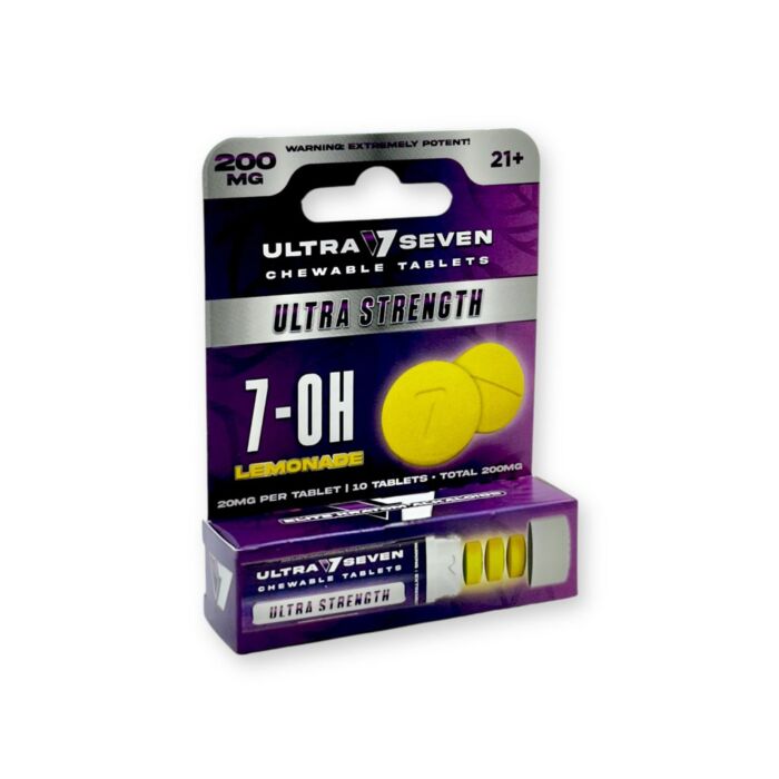 Ultra Seven Ultra Strength 7-Oh Chewable Tablets Lemonade 20mg